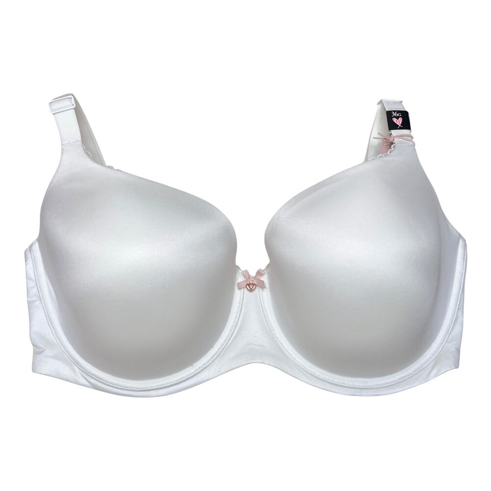 Victoria's Secret Body By Victoria Lightly Lined Smooth Demi Bra VS White 36G